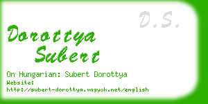 dorottya subert business card